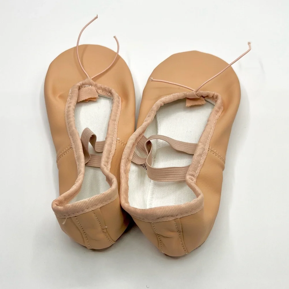 Stelle Pink Ballet Shoes with Elastic Straps and Flexible Suede Sole
